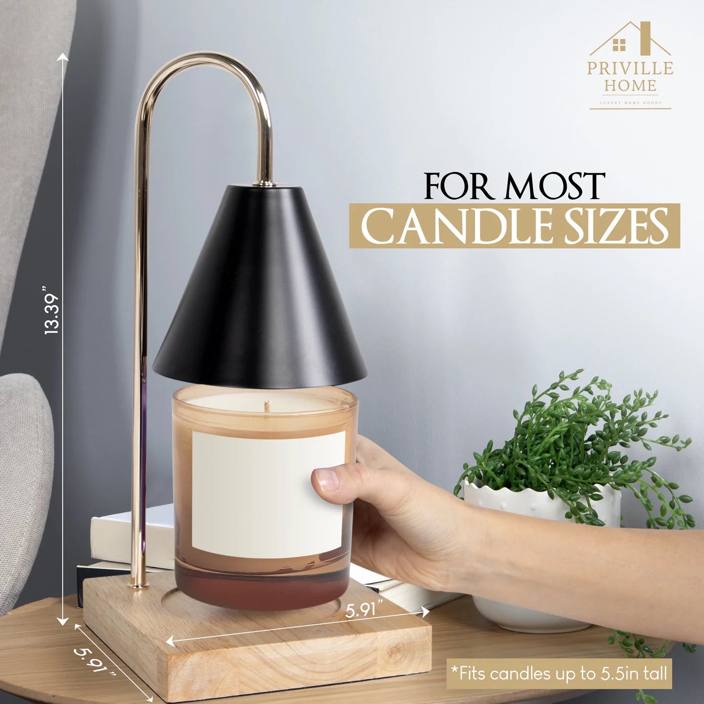 Priville Home™ Candle Warmer Lamp
