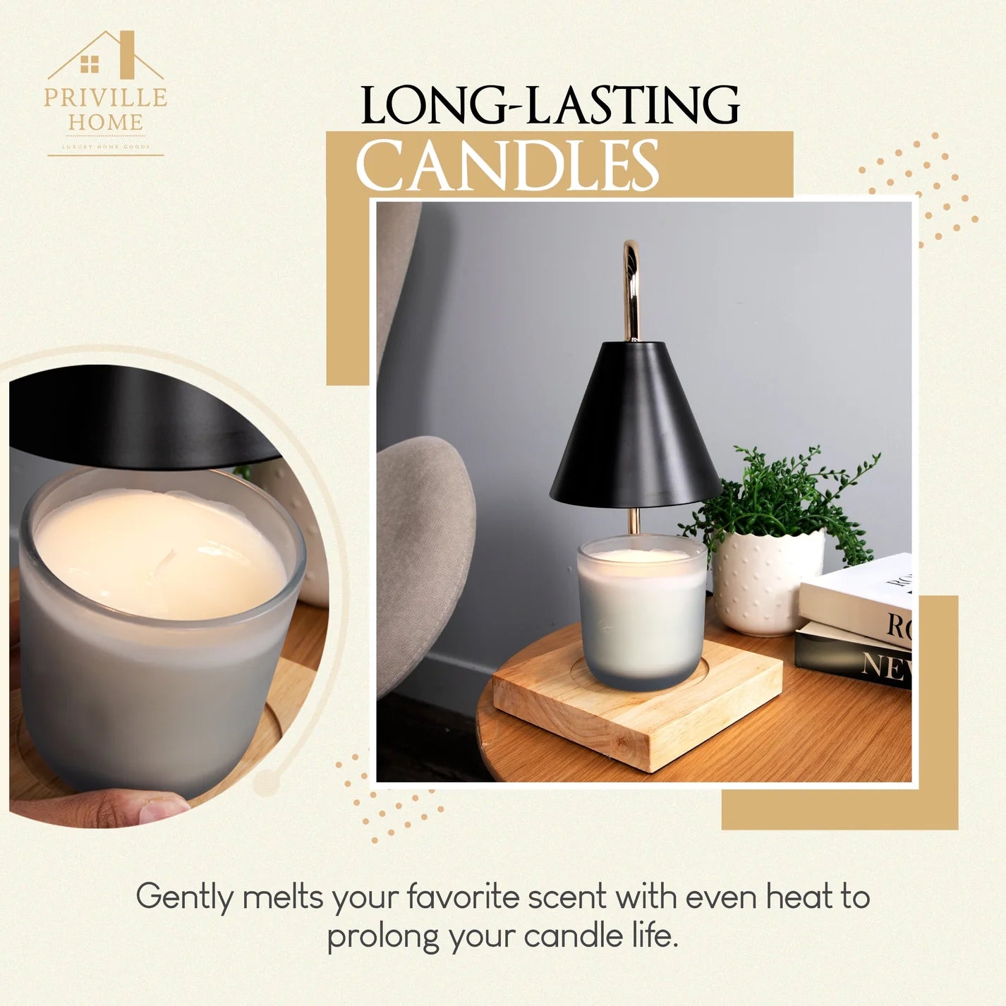 Priville Home™  Candle Warmer Lamp