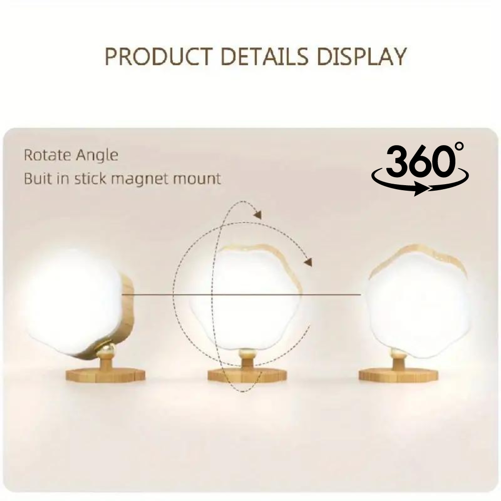 LED Wall Mounted Lights 2 Pcs, Wall Sconces Lamp 1000mAh Rechargeable Battery Operated, Dimmable Magnetic 360° Rotation Cordless Light for Bedroom Bedside Bathroom Light Trending Fathers Day kitchen lighting white wall lighting fixtures indoor (v3)